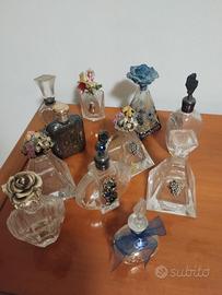 Collezione bottiglie vetro