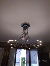 Lampadario moderno 20 bracci flessibili