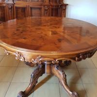 Tavolo rotondo vintage legno