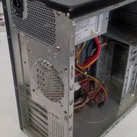 Case nero completo con cavi alimentatore e dvd