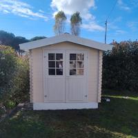 CASETTA DI LEGNO DANESE 250x250x222h - SPESS.34 mm