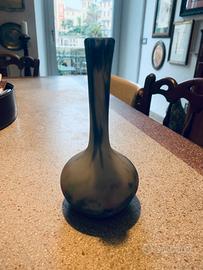 Muller Freres Luneville vaso vetro sabbiato1930
