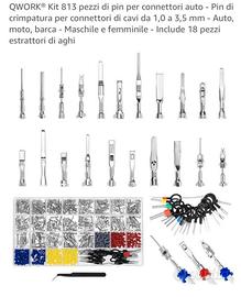 kit 813 pezzi di pin per connettori auto