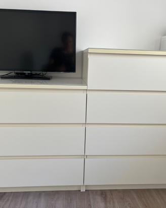 Cassettiere Malm da 3 e 4 cassetti