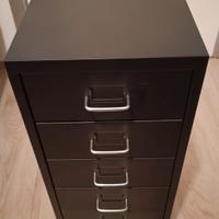 HELMER Cassettiera con rotelle, nero,IKEA 