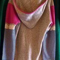 maglia con cappuccio 100% cachemire tg M