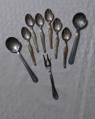 Set cucchiaini vintage argento 1000