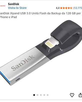 iXpand Flash Drive 128 GB usb/per Iphone ipad