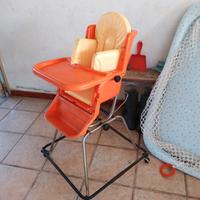 Seggiolone e box anni '80