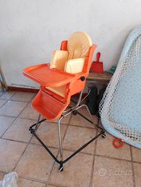 Seggiolone e box anni '80