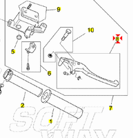 Leva freno anteriore Aprilia Mojito 50 AP8218479