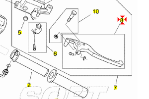 Leva freno anteriore Aprilia Mojito 50 AP8218479