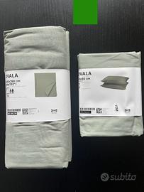 lenzuolo matrimoniale e copricuscini