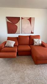 Divano Arancione da Poltrone e sofa