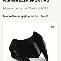 Parabrezza yamaha t-max