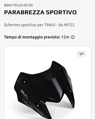 Parabrezza yamaha t-max