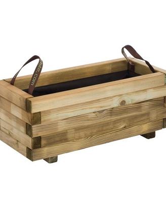 3 fioriere in legno di pino