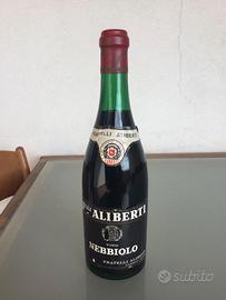 Aliberti anni 60 bottiglia vino collezione nebbiol
