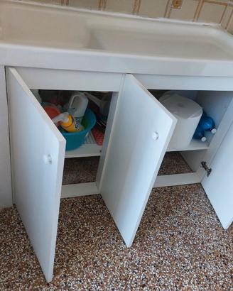 Grande lavello vintage con mobile completo – raro
