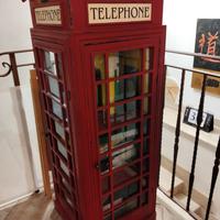 arredo casa cabina telefonica inglese