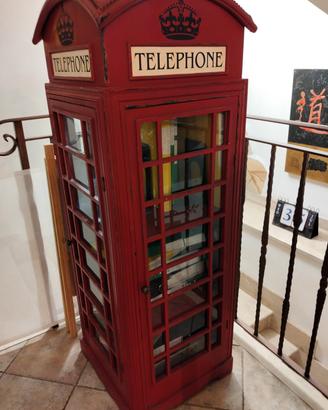 arredo casa cabina telefonica inglese