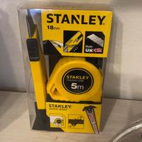 Set Stanley: Flessometro 5mt+ Cutter a scatto 18mm
