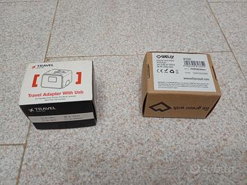 Coppia Adattatori Universali da Viaggio prese USB