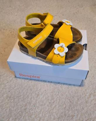 Sandali Geox Chalki Girl Bambina n. 26 gialli