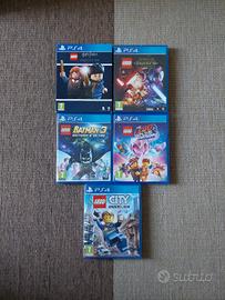 Lotto 5 Giochi LEGO PS4