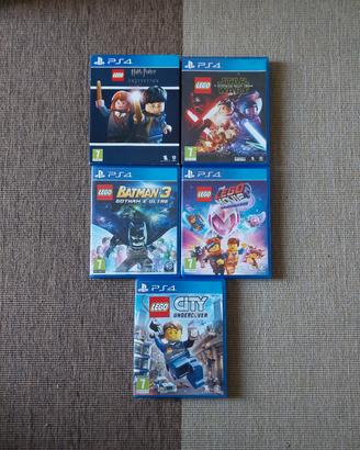 Lotto 5 Giochi LEGO PS4