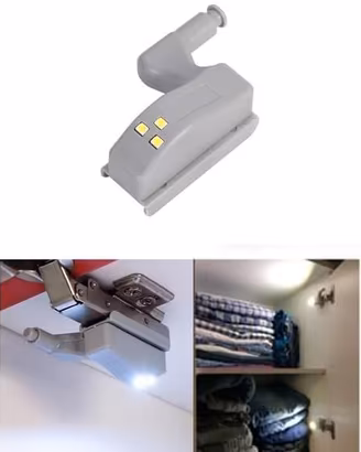 Lampada LED per Cerniera Armadio con Sensore