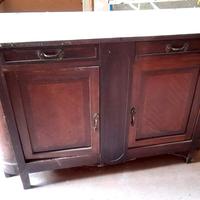 Antica credenza bassa 2 sportelli 2 cassetti 140cm