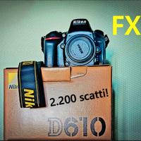Nikon D610 FX praticamente nuova
