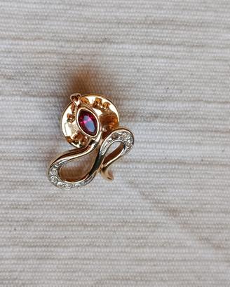 Spilla da giacca a forma di serpente