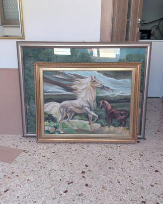 Trittico quadri dipinti a olio firmati Gaeta B.
