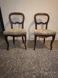 Copia sedie luigi filippo in legno