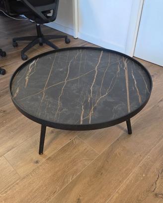 Tavolino da salotto con top in gres