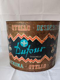 Scatola latta Caramelle Dufour grosse dimensioni