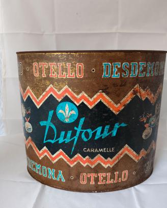 Scatola latta Caramelle Dufour grosse dimensioni