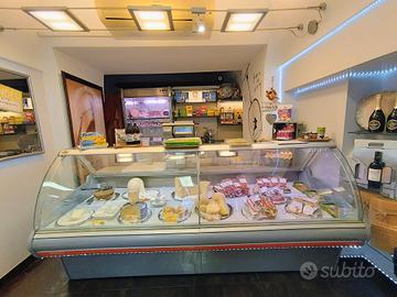 Banco frigo ventilato orizzontale per alimenti 