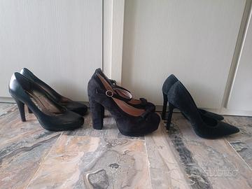 Lotto scarpe eleganti pelle 40 x3 NUOVE