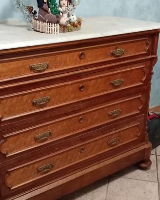 mobile antico con piano in marmo