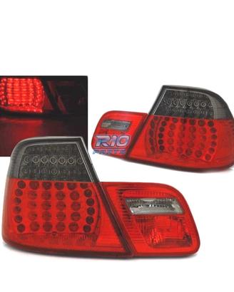 FANALI BMW E46 COUPE 03-07 LED ROSSO AFFUMICATO LO