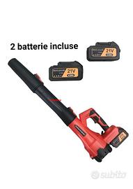 Soffiatore a batteria 6 velocità motore 1200w
