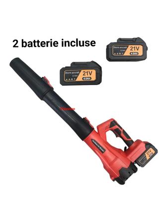 Soffiatore a batteria 6 velocità motore 1200w
