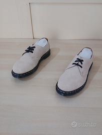 Dr. Martens 1461 Pelle Scamosciata Beige nuove