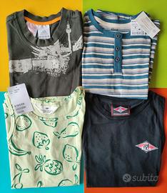 Maglie canotte maniche corte 7-8 anni 122-128 cm