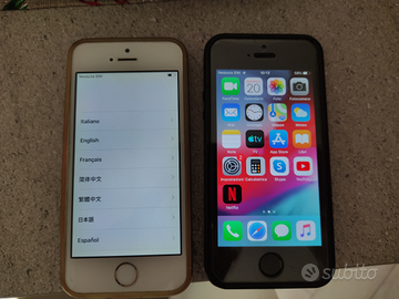 Coppia I phone 5s 16 gb