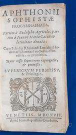 Aphthonii sophistae del 1617