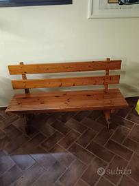 Panchina in legno massello cm.140